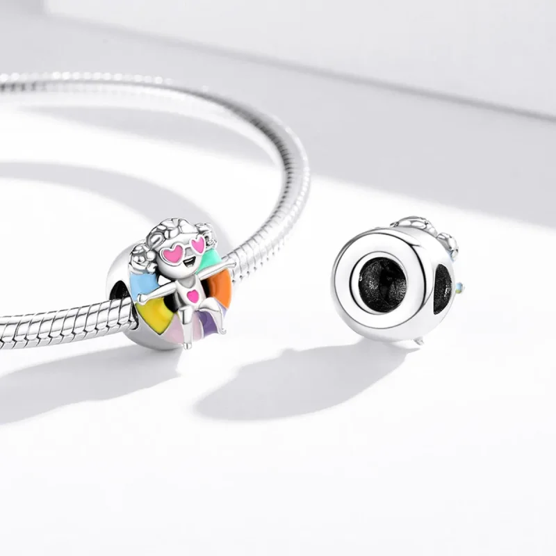 (image for) PANDORA Style Swimming Ring Girl Charm - SCC1918 - View 4