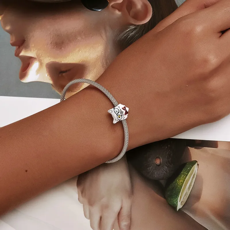 (image for) PANDORA Style White Cat Charm - SCC2093 - View 6