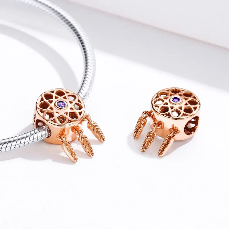 (image for) Pandora Style Charm, Dream Catcher Rose Gold - SCC330-C - View 2