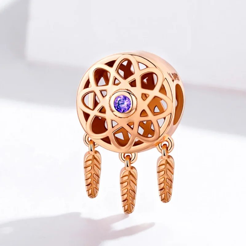 (image for) Pandora Style Charm, Dream Catcher Rose Gold - SCC330-C - View 3