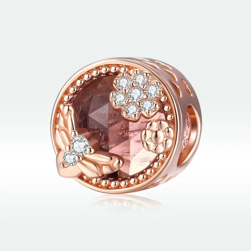 (image for) Pandora Style Rose Gold Charm, Secret Garden - BSC389 - View 5