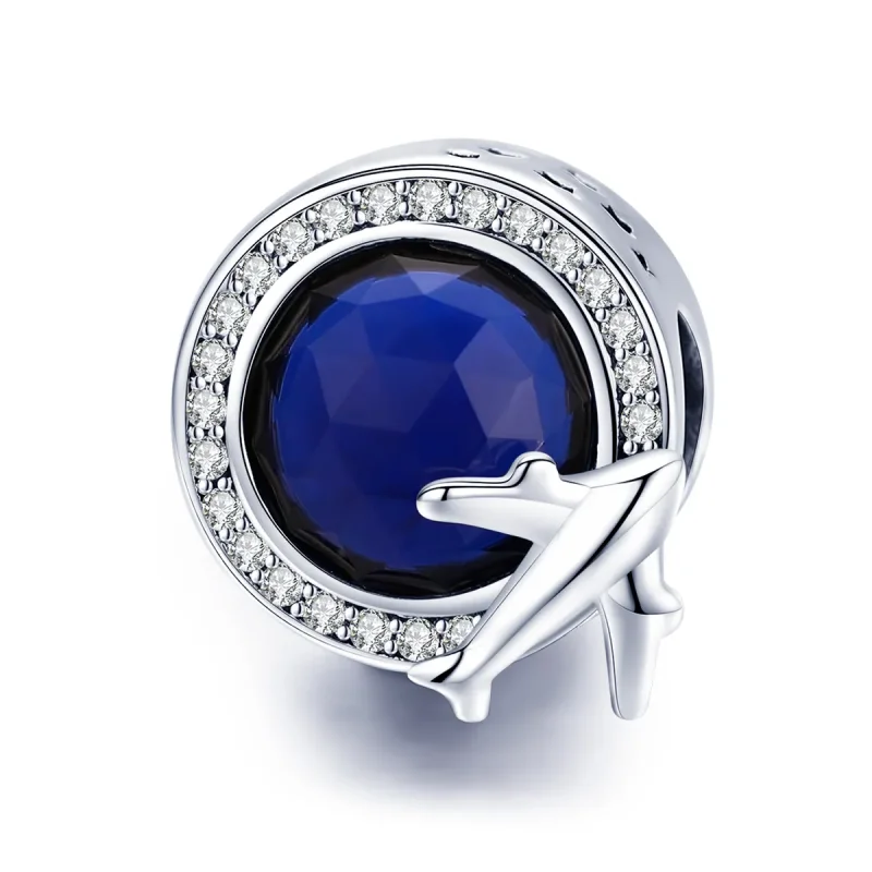 (image for) Pandora Style Silver Charm, A Dream of Traveling Around - SCC895 - Product Image