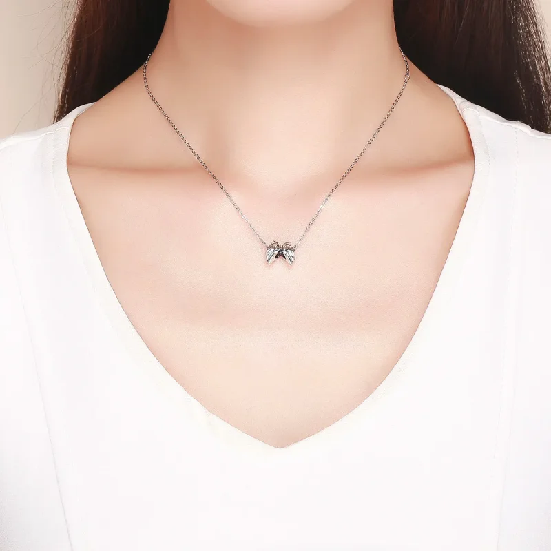 (image for) Pandora Style Silver Charm, Angel Wing - SCC1091 - View 3