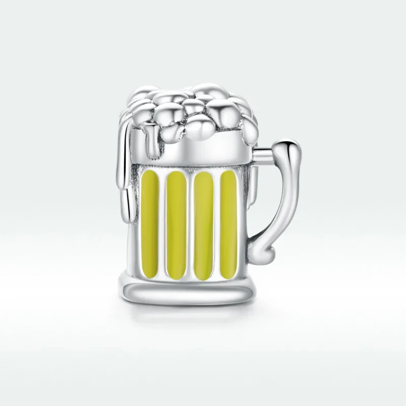 (image for) Pandora Style Silver Charm, Anniversary, Yellow Enamel - SCC1671 - View 5