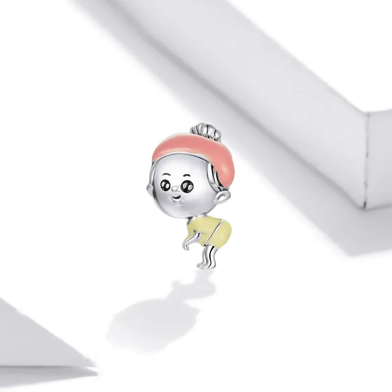 (image for) Pandora Style Silver Charm, Baby Girl, Multicolor Enamel - SCC1845 - View 2