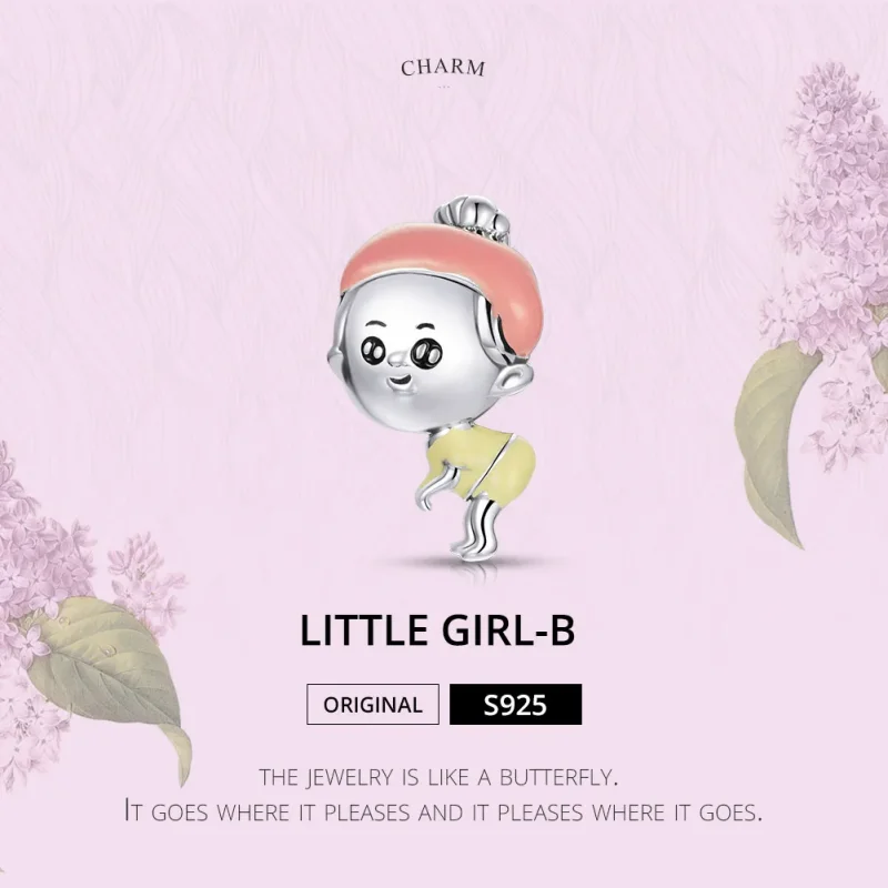 (image for) Pandora Style Silver Charm, Baby Girl, Multicolor Enamel - SCC1845 - View 7