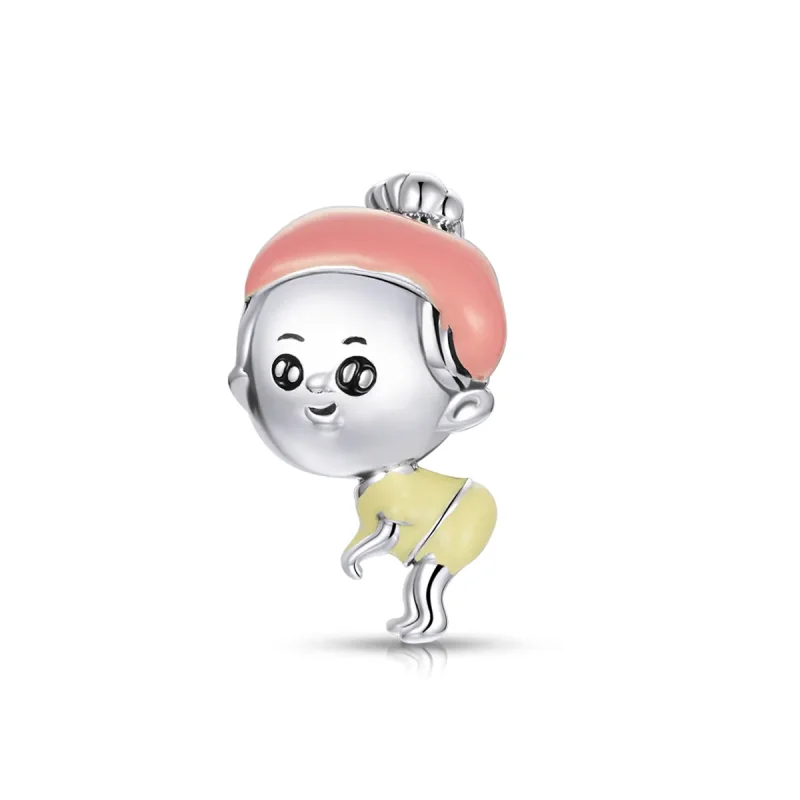 (image for) Pandora Style Silver Charm, Baby Girl, Multicolor Enamel - SCC1845 - Product Image