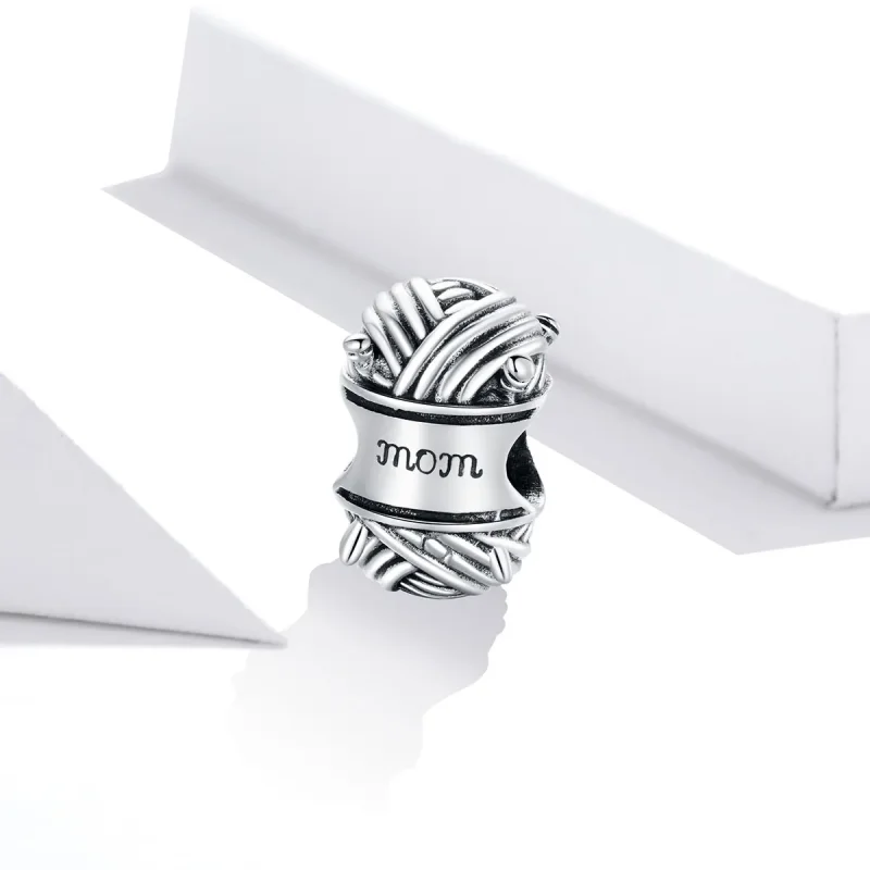 (image for) Pandora Style Silver Charm, Ball of Yarn - SCC1654 - View 2