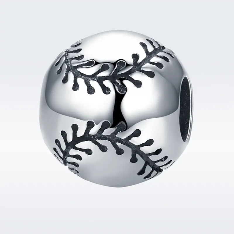 (image for) Pandora Style Silver Charm, Baseball Passion - SCC449 - View 2