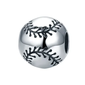 (image for) Pandora Style Silver Charm, Baseball Passion - SCC449