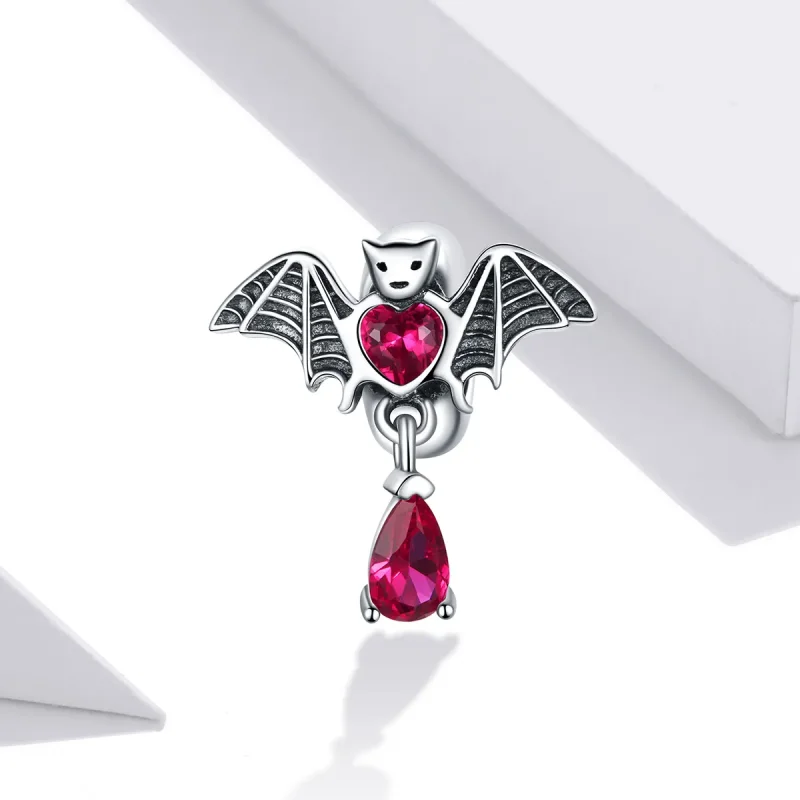 (image for) Pandora Style Silver Charm, Bat - SCC1779 - View 2