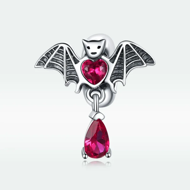(image for) Pandora Style Silver Charm, Bat - SCC1779 - View 5