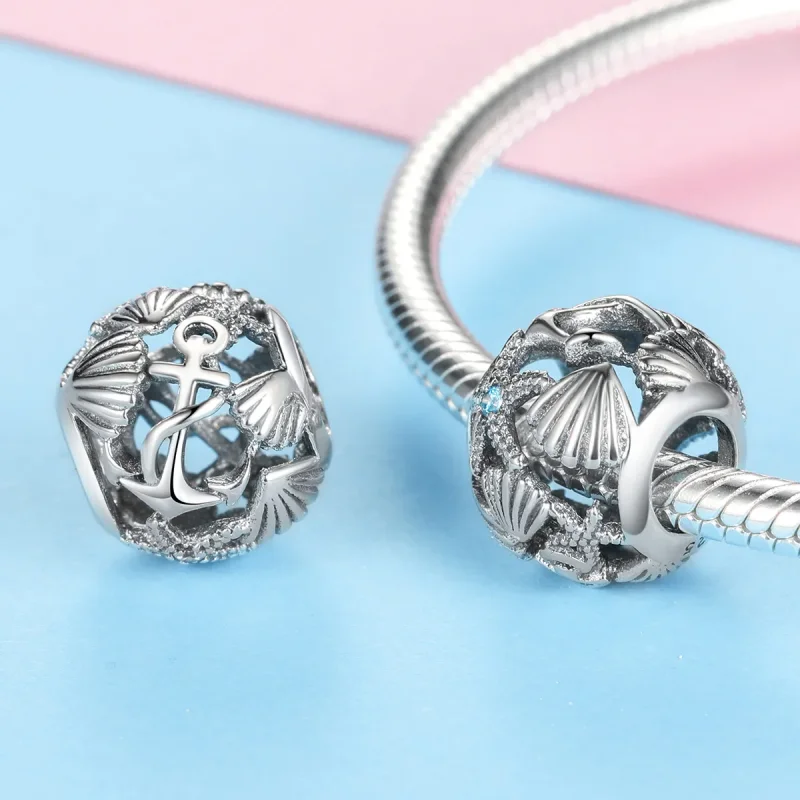 (image for) Pandora Style Silver Charm, Beach - SCC995 - View 3