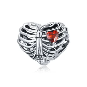 (image for) Pandora Style Silver Charm, Beating Heart - SCC1764