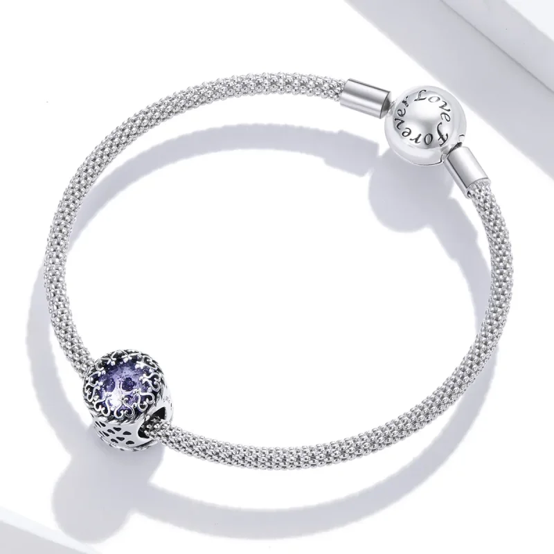 (image for) Pandora Style Silver Charm, Beauty Lasts Forever - SCC1791 - View 3