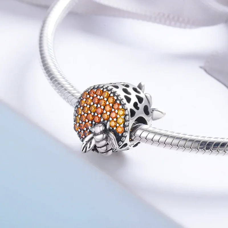 (image for) Pandora Style Silver Charm, Bee House - SCC654 - View 4