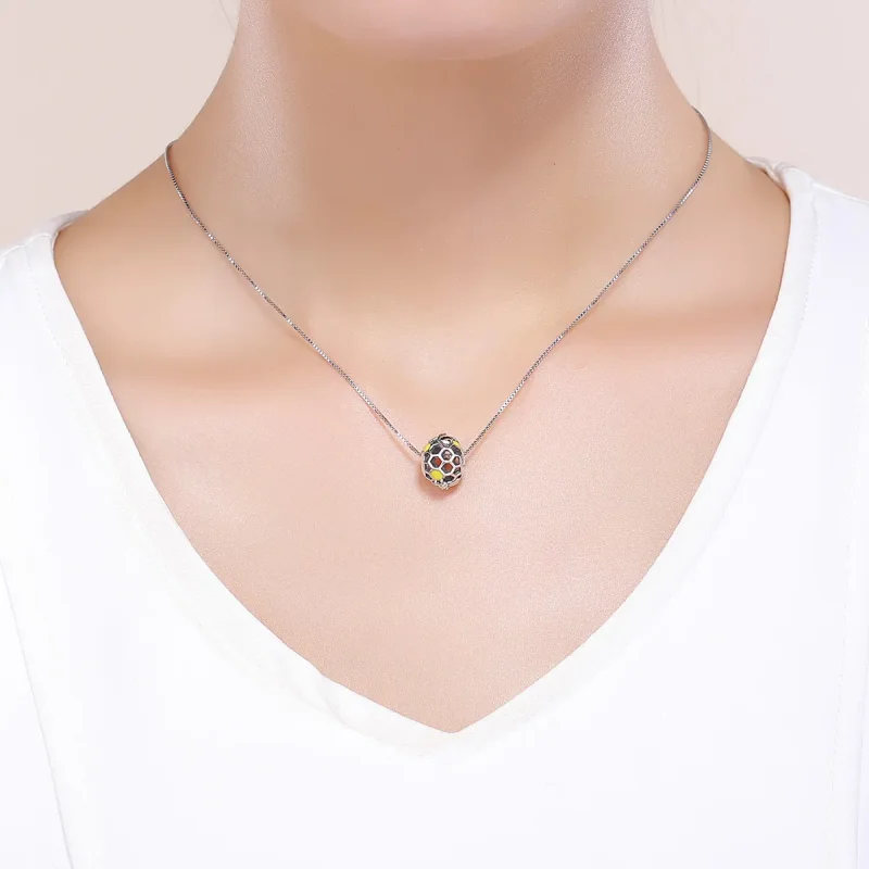 (image for) Pandora Style Silver Charm, Bee's Hive, Yellow Enamel - SCC779 - View 5