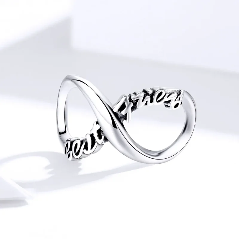 (image for) Pandora Style Silver Charm, Best Friends Forever - SCC1344 - View 2