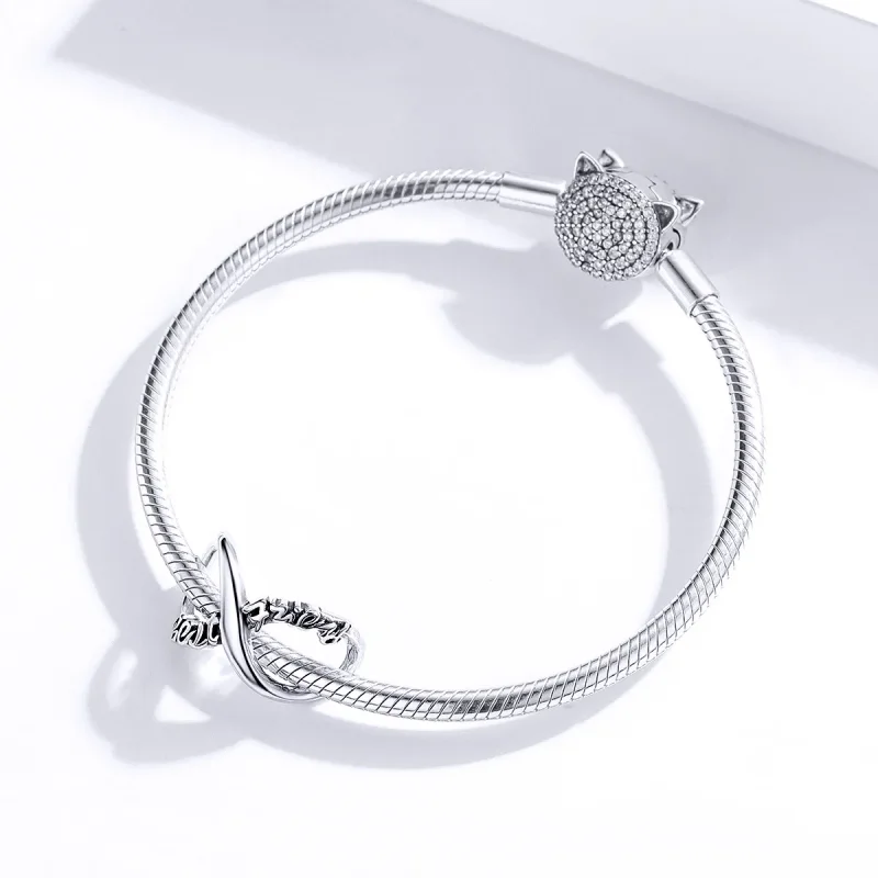 (image for) Pandora Style Silver Charm, Best Friends Forever - SCC1344 - View 3
