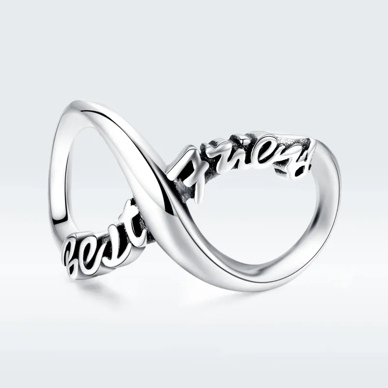 (image for) Pandora Style Silver Charm, Best Friends Forever - SCC1344 - View 5