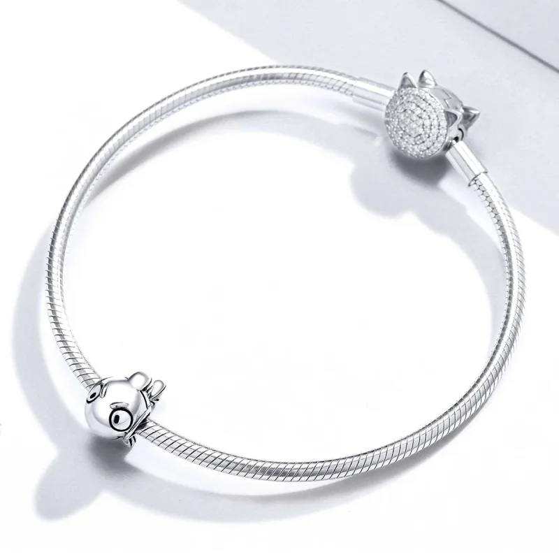(image for) Pandora Style Silver Charm, Big Eyes Fish - SCC1477 - View 3