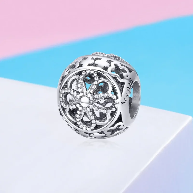 (image for) Pandora Style Silver Charm, Blossoms - SCC899 - View 2
