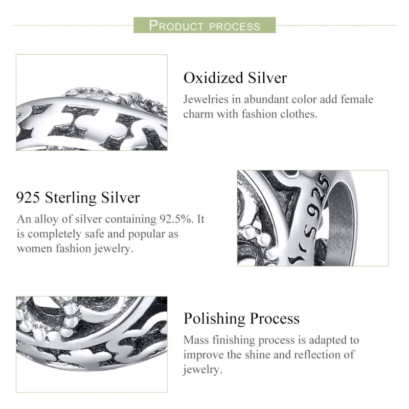 (image for) Pandora Style Silver Charm, Blossoms - SCC899 - View 7