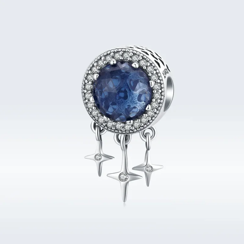 (image for) Pandora Style Silver Charm, Blue Star - SCC1432 - View 5