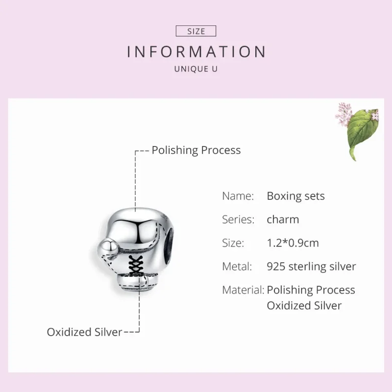 (image for) Pandora Style Silver Charm, Boxing Glove - SCC1325 - View 7