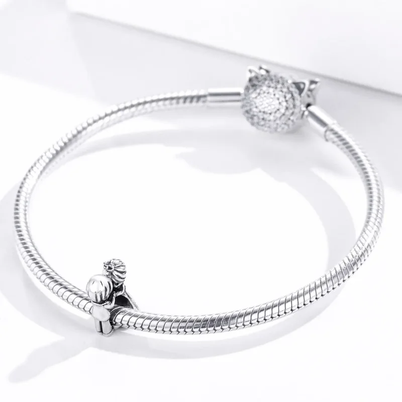 (image for) Pandora Style Silver Charm, Boy and Girl Dance - SCC1565 - View 3