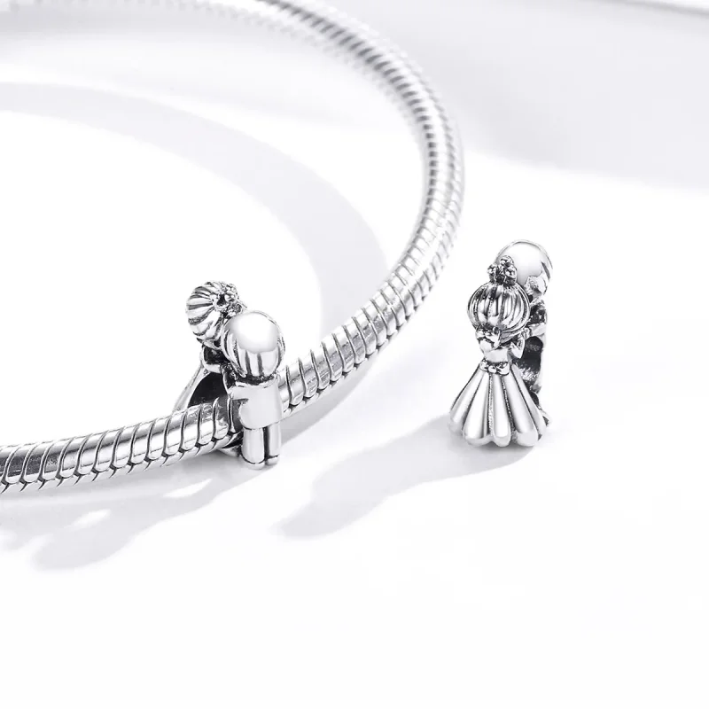 (image for) Pandora Style Silver Charm, Boy and Girl Dance - SCC1565 - View 4