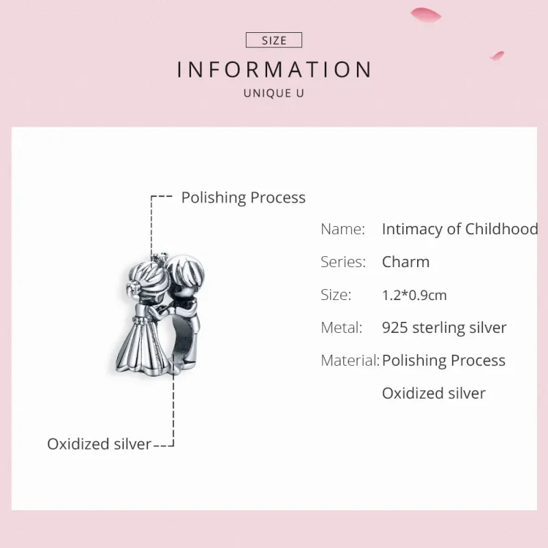 (image for) Pandora Style Silver Charm, Boy and Girl Dance - SCC1565 - View 6