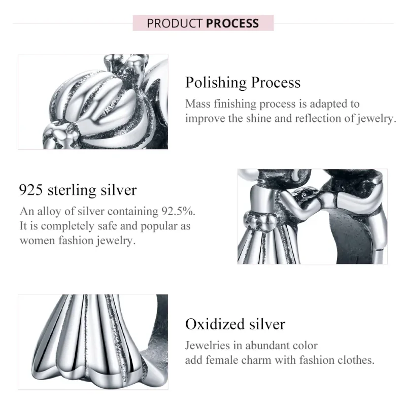 (image for) Pandora Style Silver Charm, Boy and Girl Dance - SCC1565 - View 7