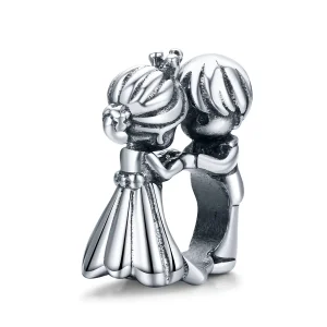 (image for) Pandora Style Silver Charm, Boy and Girl Dance - SCC1565
