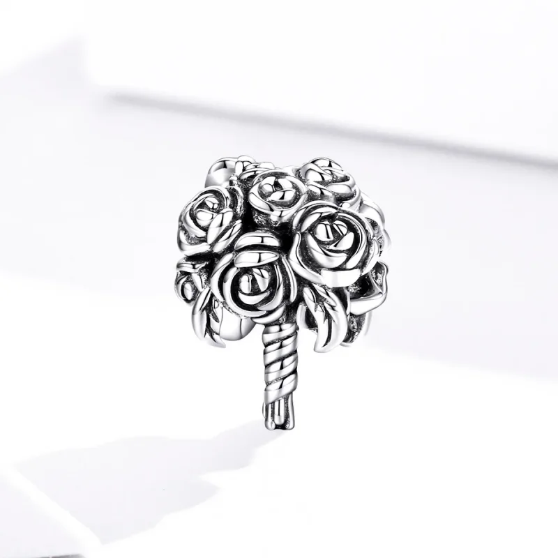 (image for) Pandora Style Silver Charm, Brdal Bouquet - SCC1566 - View 2