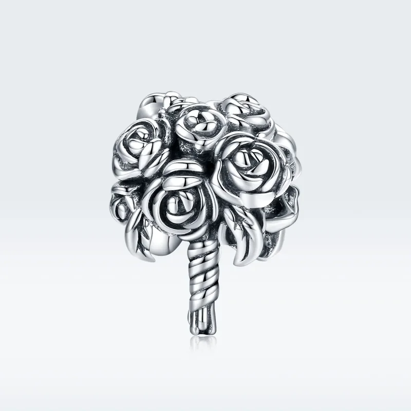 (image for) Pandora Style Silver Charm, Brdal Bouquet - SCC1566 - View 5