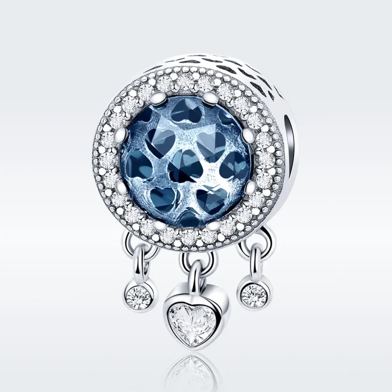 (image for) Pandora Style Silver Charm, Bright Crystal Heart - SCC724 - View 3