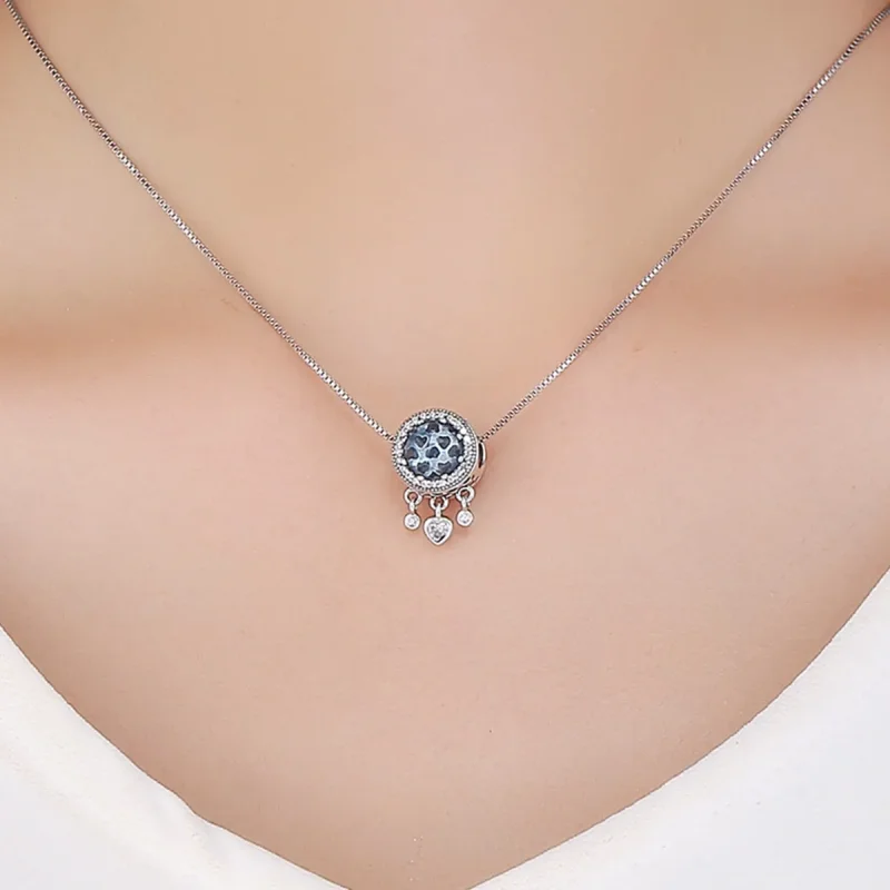 (image for) Pandora Style Silver Charm, Bright Crystal Heart - SCC724 - View 5