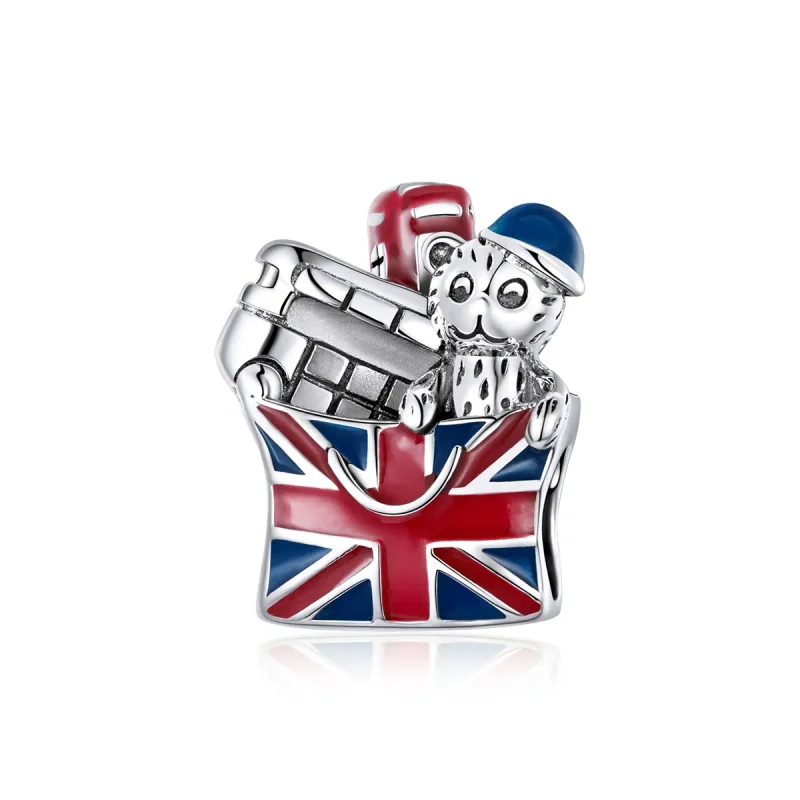 (image for) Pandora Style Silver Charm, British Gifts, Multicolor Enamel - SCC1740 - Product Image
