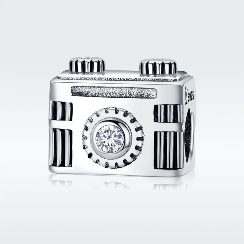 (image for) Pandora Style Silver Charm, Camera Memory, Enamel - SCC516 - View 2