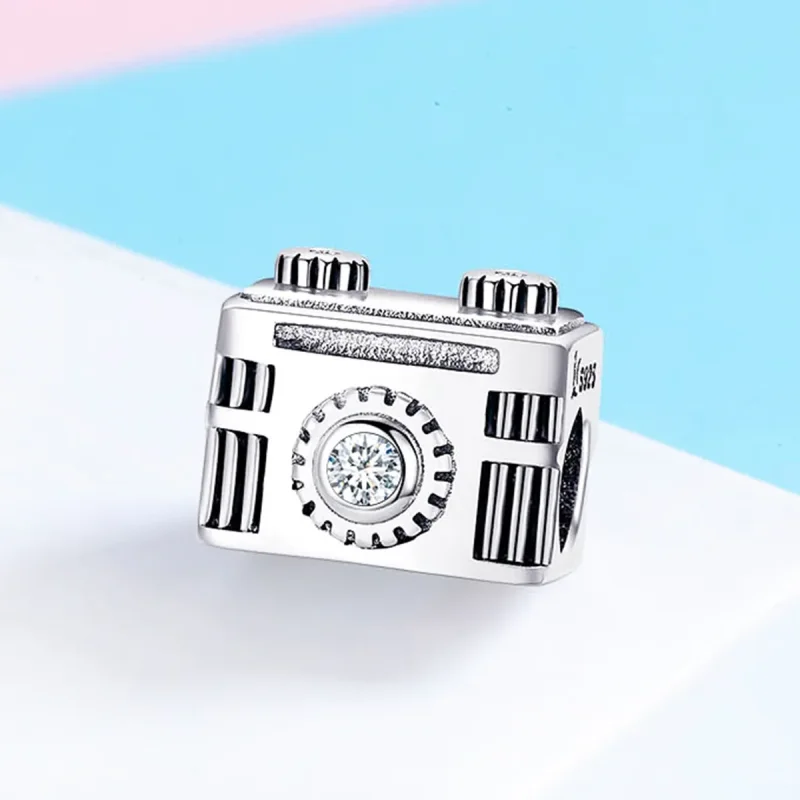 (image for) Pandora Style Silver Charm, Camera Memory, Enamel - SCC516 - View 3