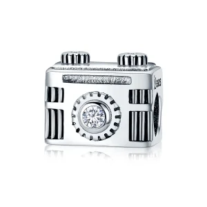 (image for) Pandora Style Silver Charm, Camera Memory, Enamel - SCC516