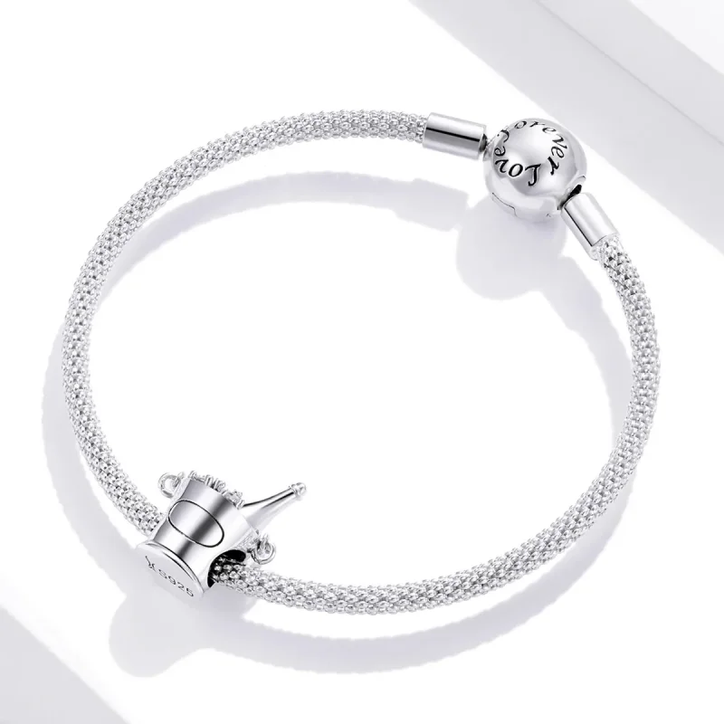 (image for) Pandora Style Silver Charm, Champagne Bucket - SCC1687 - View 3