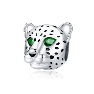 (image for) Pandora Style Silver Charm, Cheetah Head - SCC1675