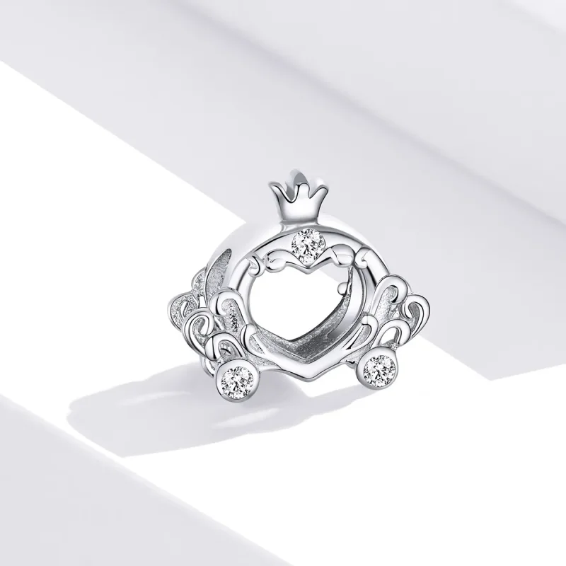(image for) Pandora Style Silver Charm, Cinderella's Pumpkin Car - BSC270 - View 2
