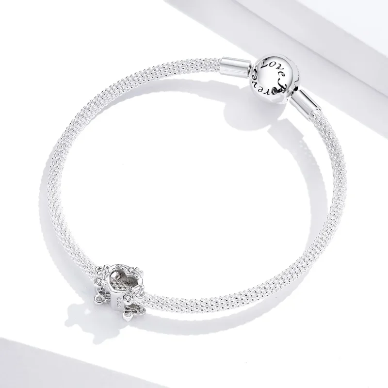 (image for) Pandora Style Silver Charm, Cinderella's Pumpkin Car - BSC270 - View 3