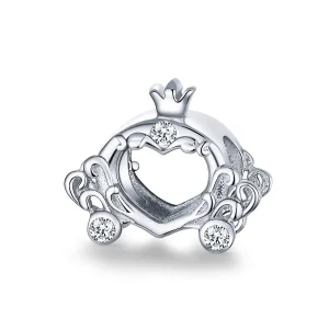 (image for) Pandora Style Silver Charm, Cinderella's Pumpkin Car - BSC270