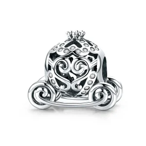(image for) Pandora Style Silver Charm, Cinderella's Pumpkin Car - SCC792