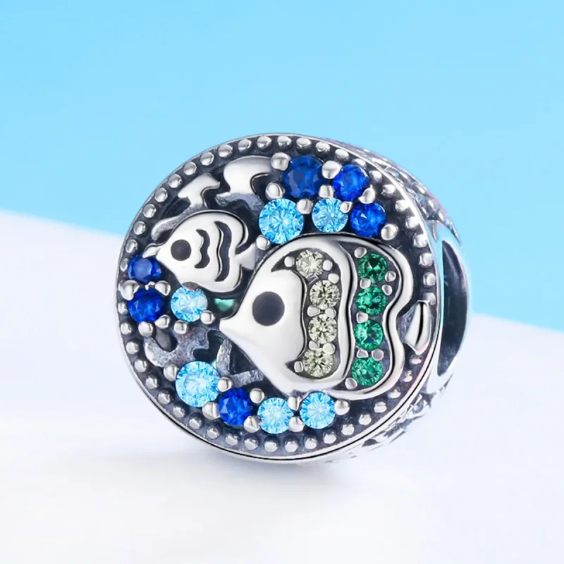(image for) Pandora Style Silver Charm, Colorful Fish of The Underwater World - SCC764 - View 2