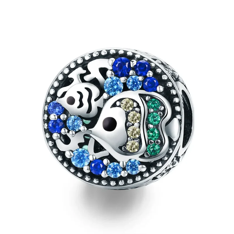 (image for) Pandora Style Silver Charm, Colorful Fish of The Underwater World - SCC764 - Product Image
